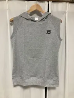 PUMPSTAR ノースリーブパーカー グレー M