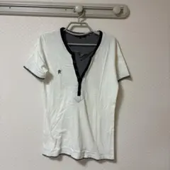 R.NEWBOLD ヘンリーネックTシャツ ホワイト M