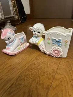 アンティーク　入れ物　置物　花瓶