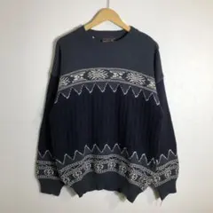 3D編み】RODIER総柄ニットXXL古着 - メルカリ