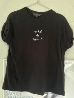 agnis b. 黒 Tシャツ 38 1度着用