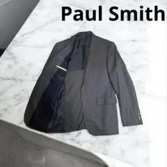 【美品】Paul Smith グレー ストライプ テーラードジャケット L