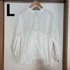 SEASON REASON アイボリー長袖シャツ Lサイズのサムネイル