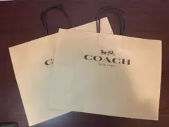 【2枚セット】coach コーチ　ショップ袋　ショッパー　紙袋