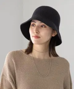 LEPSIM ウール 黒 バケットハット