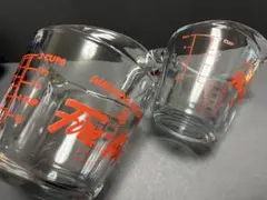 Fire King 500cc/250cc耐熱ガラス計量カップ２個セットのサムネイル