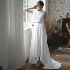 ウエディングドレス セパレートフィッシュテールドレス