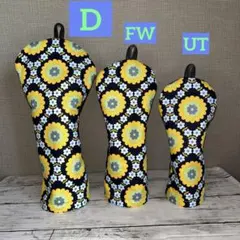 ゴルフクラブカバー＊昭和レトロフラワー＊ハンドメイド