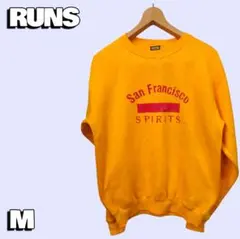 【RUNS】San Francisco Spirits スウェット M イエロー