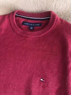 Tommy Hilfiger コットンセーター赤