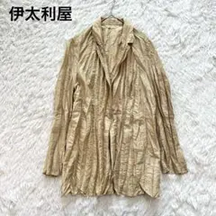 伊太利屋 イタリヤ シワ加工 シャツジャケット フォミニン サイズ11 L相当のサムネイル