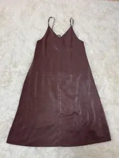 GU キャミワンピース　ブラウン　Sサイズ