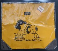 【新品未使用】スヌーピーメイトビッグトートバッグ　エコバッグ　黄色　お買い物