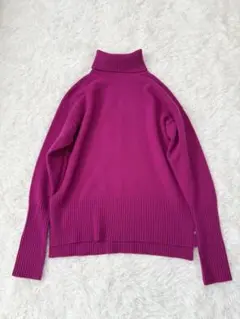 美品　バンヤードストーム　カシミヤ混　タートルニット　ピンク　ゆったり