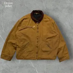 ダック地デトロイトジャケットコーデュロイ襟ヴィンテージ古着雰囲気抜群短丈