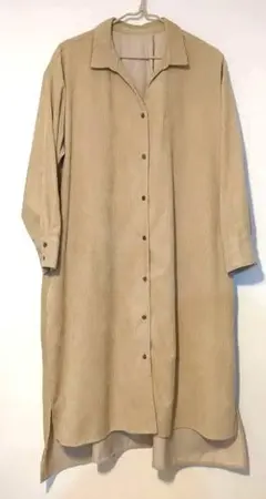 コーデュロイシャツワンピース