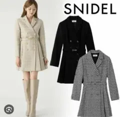 SNIDEL スナイデルジャケットミニワンピース1ライトブルー