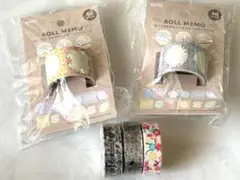ディズニー他 マスキングテープ ロールメモ 5点まとめ売り