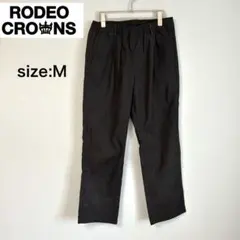 【美品】RODEO CROWNS ブラックパンツ M