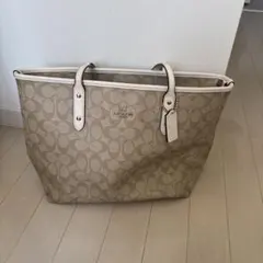 Coach ベージュ トートバッグ