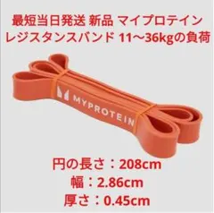 定価2,080円 新品未使用 マイプロテイン レジスタンスバンド 懸垂 オレンジ