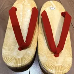 赤い鼻緒　雪駄　レディース　Lサイズ（未使用品）
