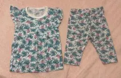 UNIQLO　PAUL&JOE　花柄Tシャツ&レギンス(7分丈)セット　90cm
