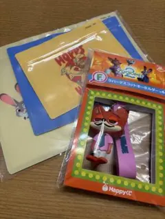 HAPPYくじ　ズートピア2 F賞　ラバーマスコットキーホルダー　ニック