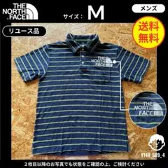 【THE NORTH FACE】 (M) リユース品: ポロシャツ ネイビー