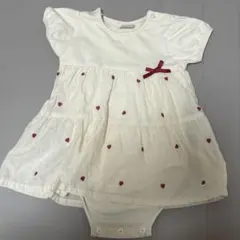 petitmain プティマイン　ワンピース　ロンパース　ハート　80cm
