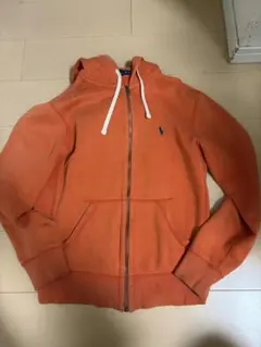 90s Polo Ralph Lauren オレンジ パーカー XS