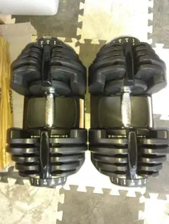引取限定】可変式ダンベル 40kg×2セット - メルカリ