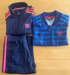 adidas kids ジャージ トップス セットアップ 3点セット
