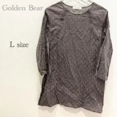 Golden Bear 花柄チュニック Lサイズ コットン100％ 七分袖のサムネイル