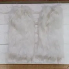 ホワイトファー レッグウォーマー
