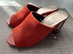 PADOU ROUGE レッド スエード ミュール美品のサムネイル