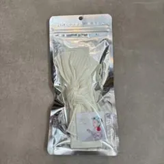 ベビーターバン　リブ　ホワイト　新品　ヘアバンド