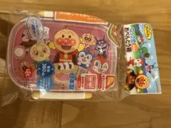 【新品・未使用】アンパンマン 子ども用弁当箱 ピンク