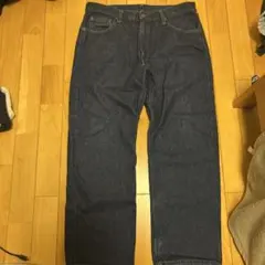 BOBSON ダークブルー ストレートデニム