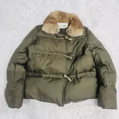 美品　crocodile ダウンジャケット　ラビットファー　2way M