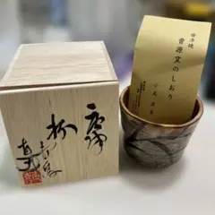 唐津焼 中川自然坊作 絵唐津ぐい呑 共箱あり - メルカリ
