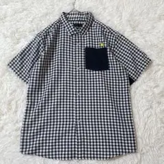 Mark Gonzales 半袖シャツ 170 ギンガムチェック バックプリントのサムネイル