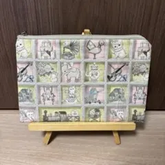 ふんわりフラットポーチ TOYナイトボックス ユキエモン ハンドメイド