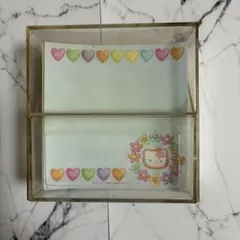 【昭和レトロ】サンリオ キティ スクエアメモ(ケース付き)