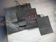 ほ*か様 TOMMY HILFIGER 黒い紙袋 4サイズセット
