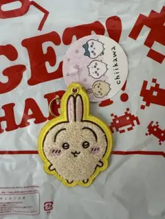ちいかわ もこもこサガラ刺繍キーホルダー うさぎ