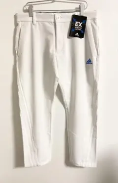 未使用品　春夏 アディダス ゴルフ ウエストストレッチ テーパードパンツ 白