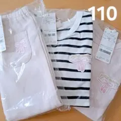 petit main プティプラ 長袖Tシャツ レギンス 110 3枚セット