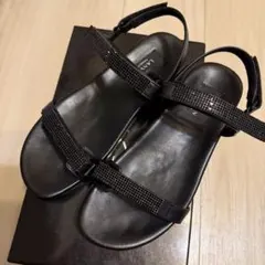 【美品】LANVIN ランバン Sサイズ サンダル 黒のサムネイル