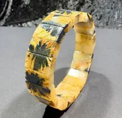 高品質 太陽放射ルチル バングル17mm幅 厚み6mm 内径18cm 鑑別書付き 太陽放射ルチルクォーツ バングル 鑑別書付き17mm幅 厚み6mm 内径18cm